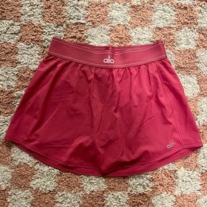 Pink Alo Tennis Skirt